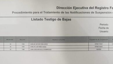 La Junta Local número 2 en Reynosa, publicó la suspensión de derechos político-electorales de Carlos Peña.