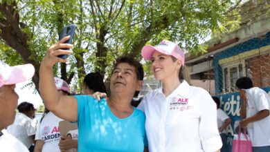 La candidata Alejandra Cárdenas hizo un recorrido por la Colonia Adolfo López Mateos.