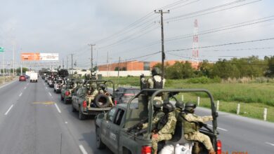 Llegan 300 elementos del Ejército Mexicano a Reynosa.