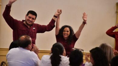 Olga Sosa y Beto Granados reciben el respaldo en Matamoros.