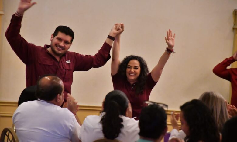 Olga Sosa y Beto Granados reciben el respaldo en Matamoros.