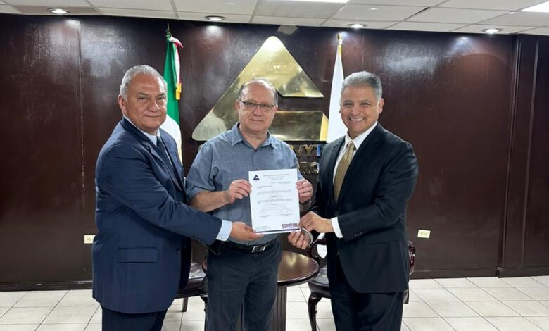 José Rafael Martínez Cárdenas, fue nombrado tesorero de Canaco Matamoros.