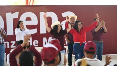 Olga Sosa llevó su campaña a Antiguo Morelos.