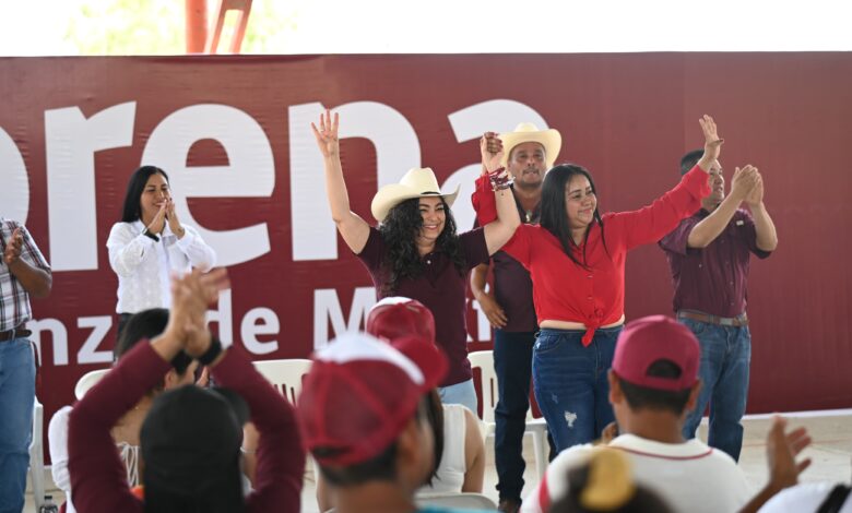 Olga Sosa llevó su campaña a Antiguo Morelos.