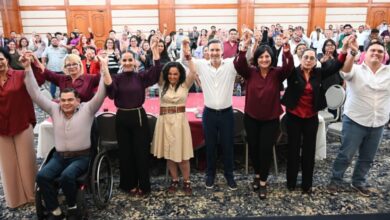 La candidata al Senado de Morena, estuvo en Reynosa.