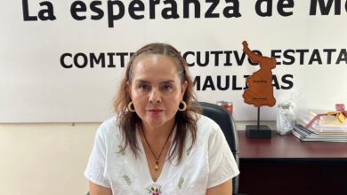 Yuriria Iturbe, presidenta de Morena en Tamaulipas.