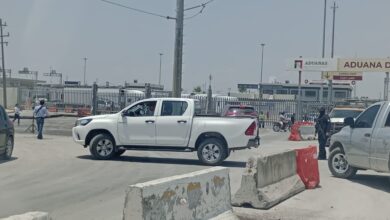 bloqueo en el puente Internacional Reynosa-Pharr.