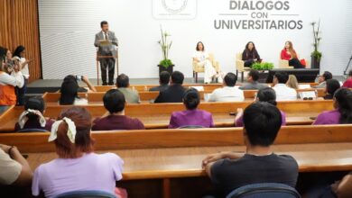 El Rector Dámaso Leonardo Anaya Alvarado inauguró en esta capital el evento Diálogos con Universitarios.