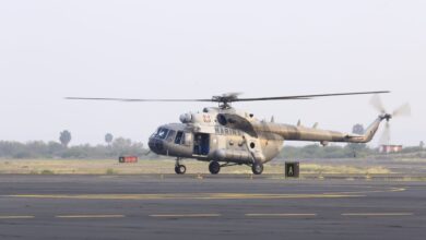 Un helicóptero MI-17 de la Semar ayudará a combatir incendio en sierra de Victoria.