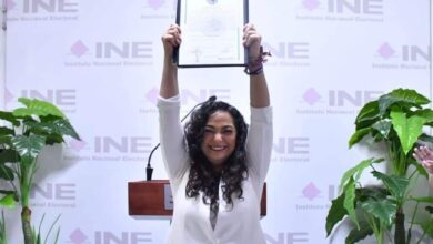 La Junta Local Ejecutiva del INE en Tamaulipas, hizo entrega de la constancia de mayoría al Senado a Olga Patricia Sosa Ruíz