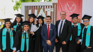 La generación 2020-2024 de las Licenciaturas en Enfermería y en Nutrición y Salud Integral de la Unidad Académica Multidisciplinaria Mante celebraron su ceremonia de graduación.