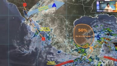 Un sistema de baja presión con potencial de ciclón tropical, estará entrando a tierra entre los límites de Veracruz y Tamaulipas.