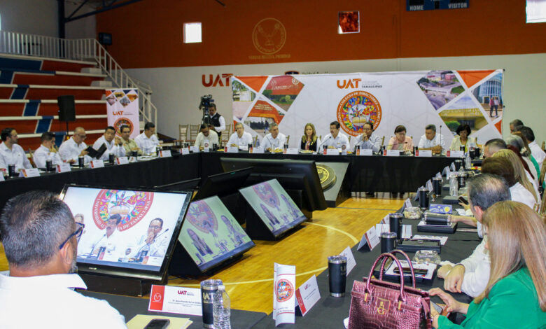 El rector Dámaso Leonardo Anaya Alvarado presidió los trabajos de la Quinta Reunión Ordinaria del Colegio de Directores de la Universidad Autónoma de Tamaulipas (UAT).
