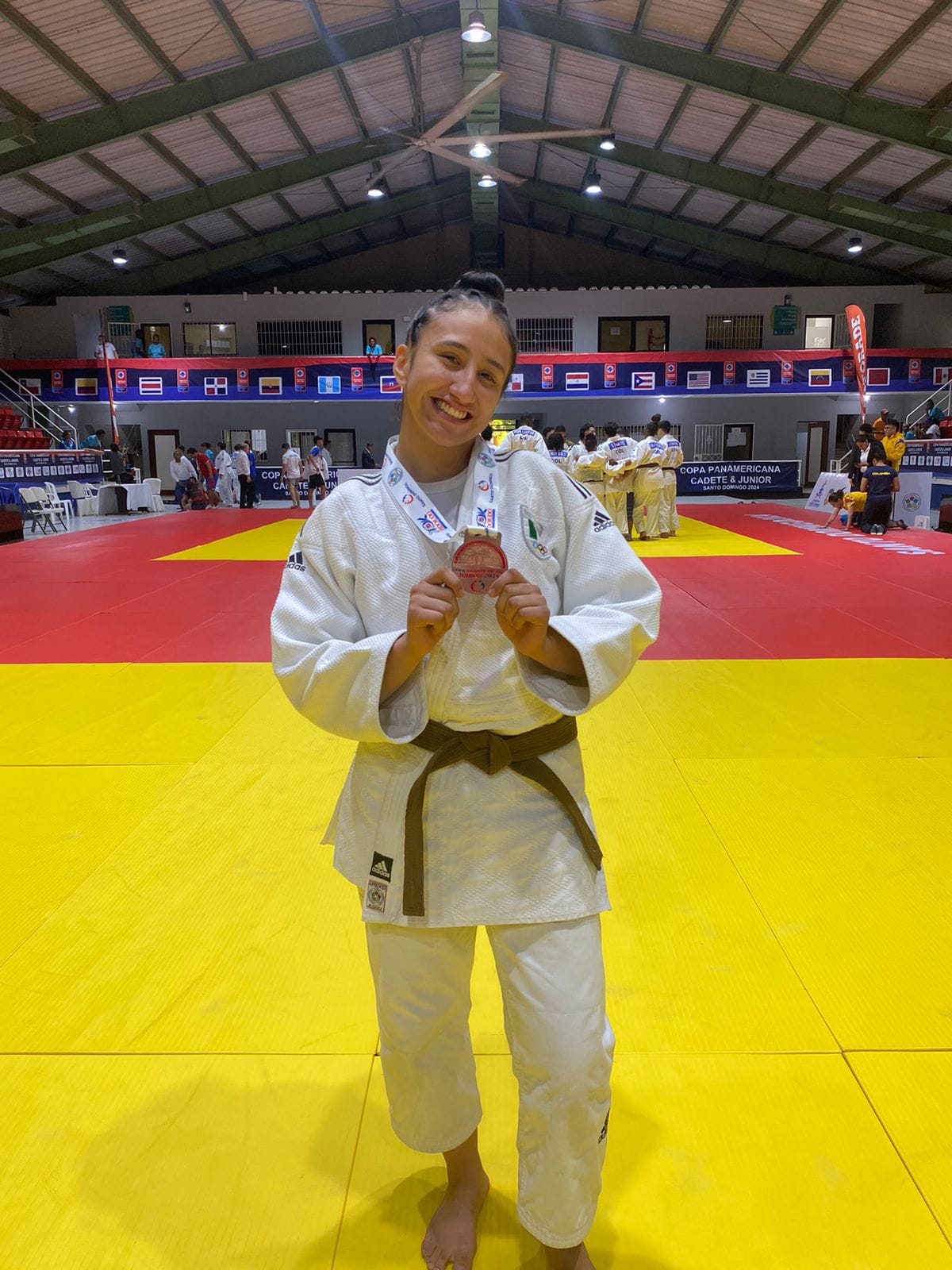 Frida Maya participó en el Campeonato Panamericano Junior de Judo.
