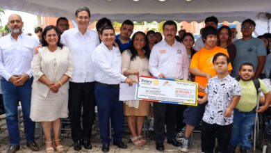 El Rector de la UAT, Dámaso Anaya Alvarado, puso en marcha en el Campus Tampico el proyecto de infraestructura accesible.
