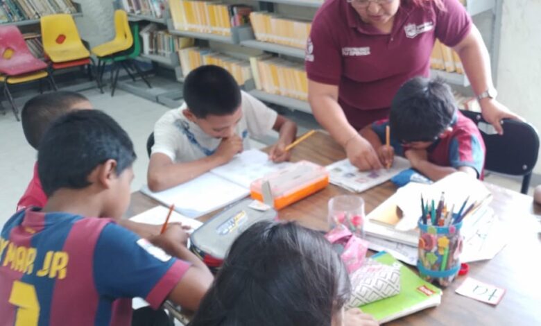 La Dirección de Bienestar Social, continúa con el programa de apoyo escolar en el Centro Tamul Ampliación Revolución Verde de Ciudad Madero.