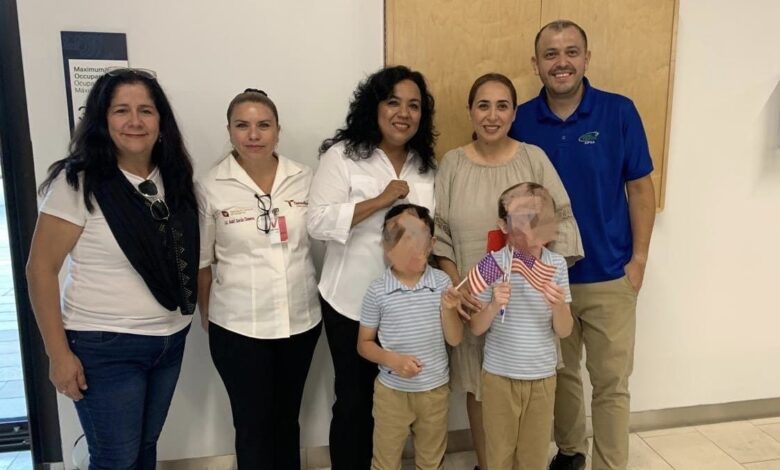 Un total de 130 familias con hijos nacidos en Estados Unidos se beneficiaron en la tercera Feria del Pasaporte en Matamoros.