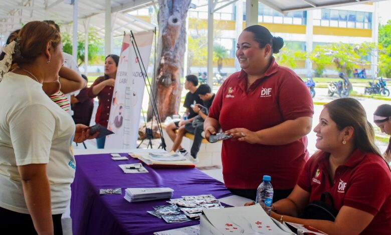 El Sistema DIF Madero participó en la Feria de la Salud realizada por el Centro de Integración Juvenil.