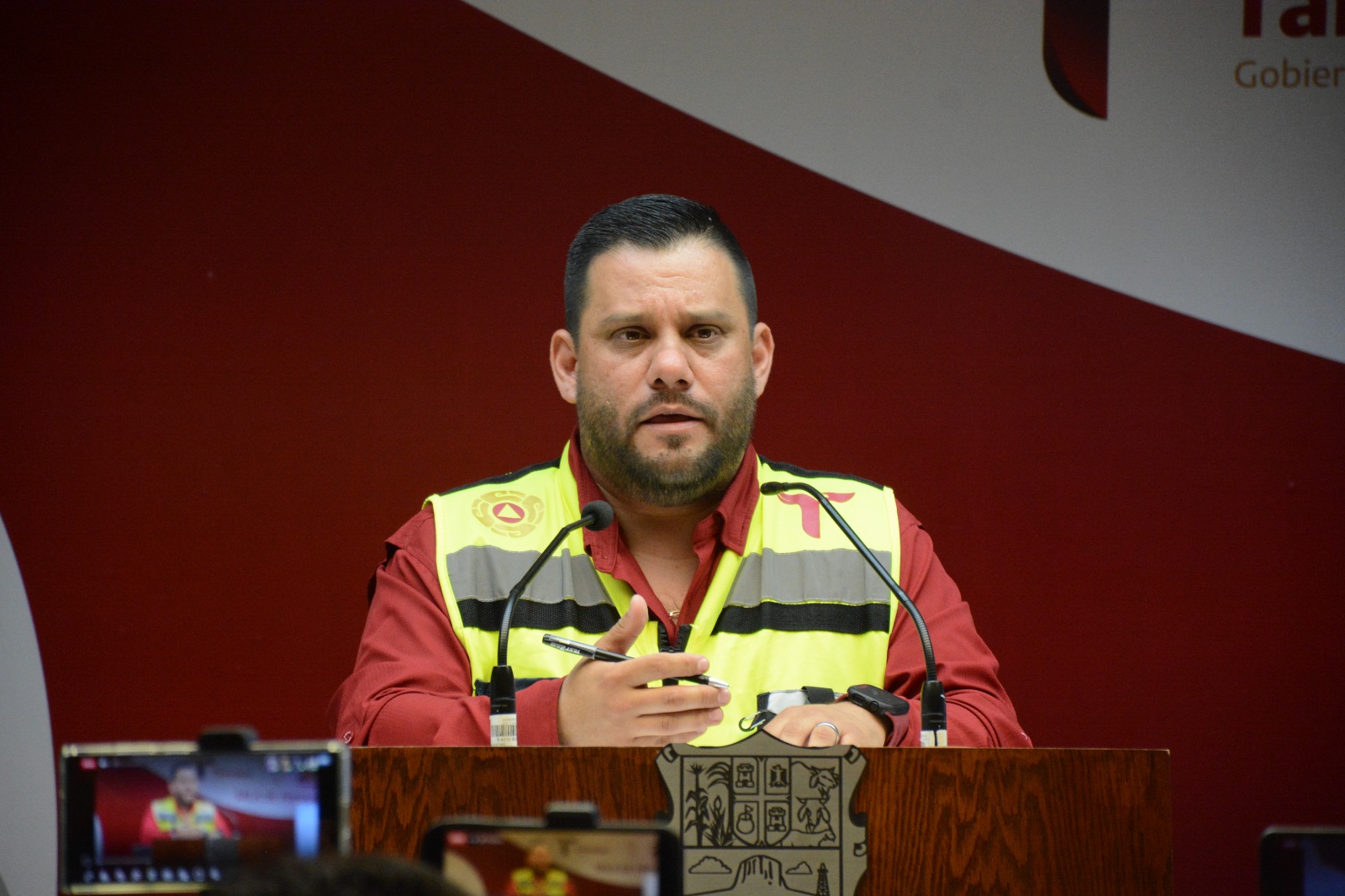 Luis Gerardo González de la Fuente, Coordinador estatal de Protección Civil.