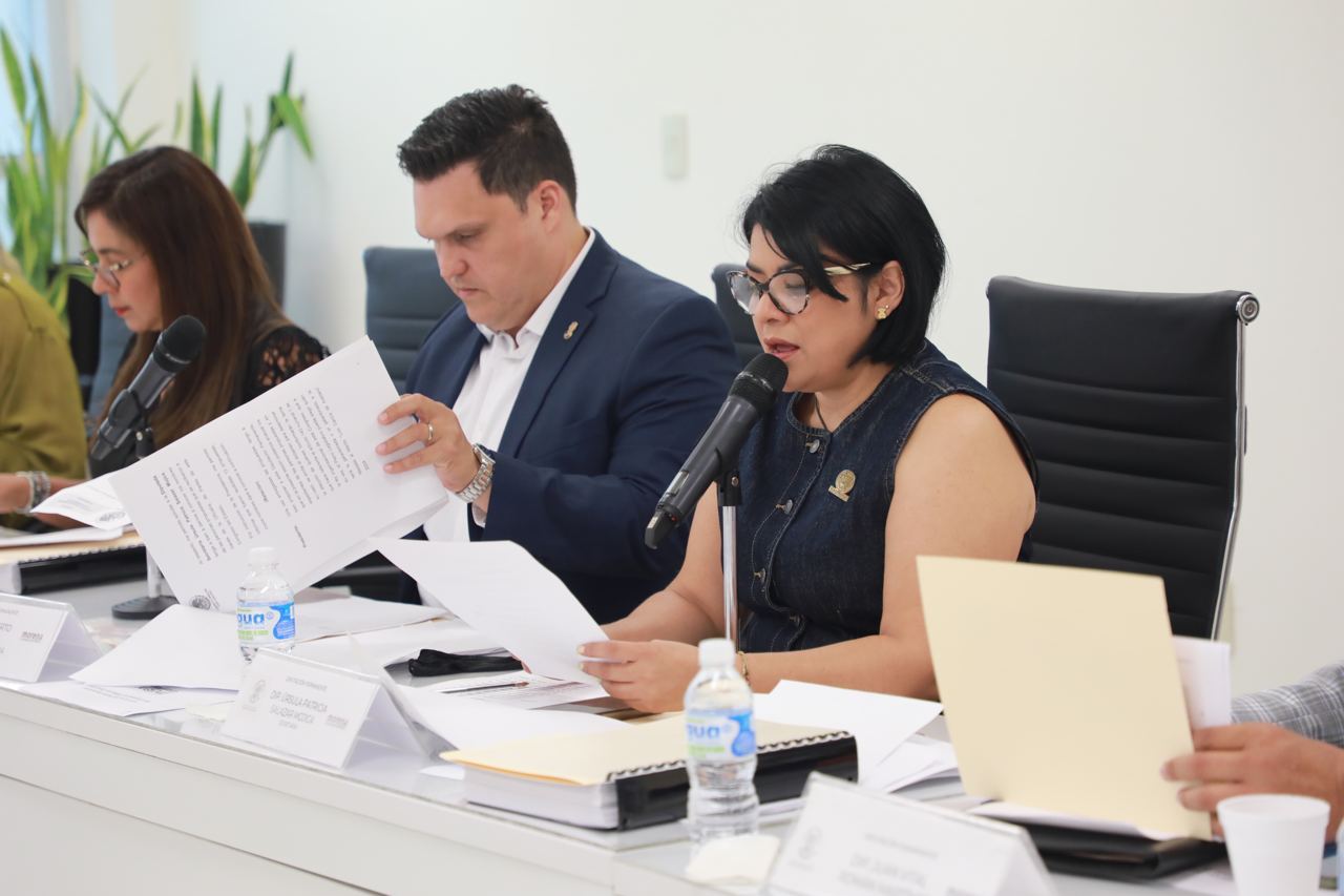La diputada Úrsula Salazar Mojica, presentó la terna que conforman, Emma Cirénea Montemayor Rodríguez, José Sierra Flores y Marco Antonio Bracho Ruíz.