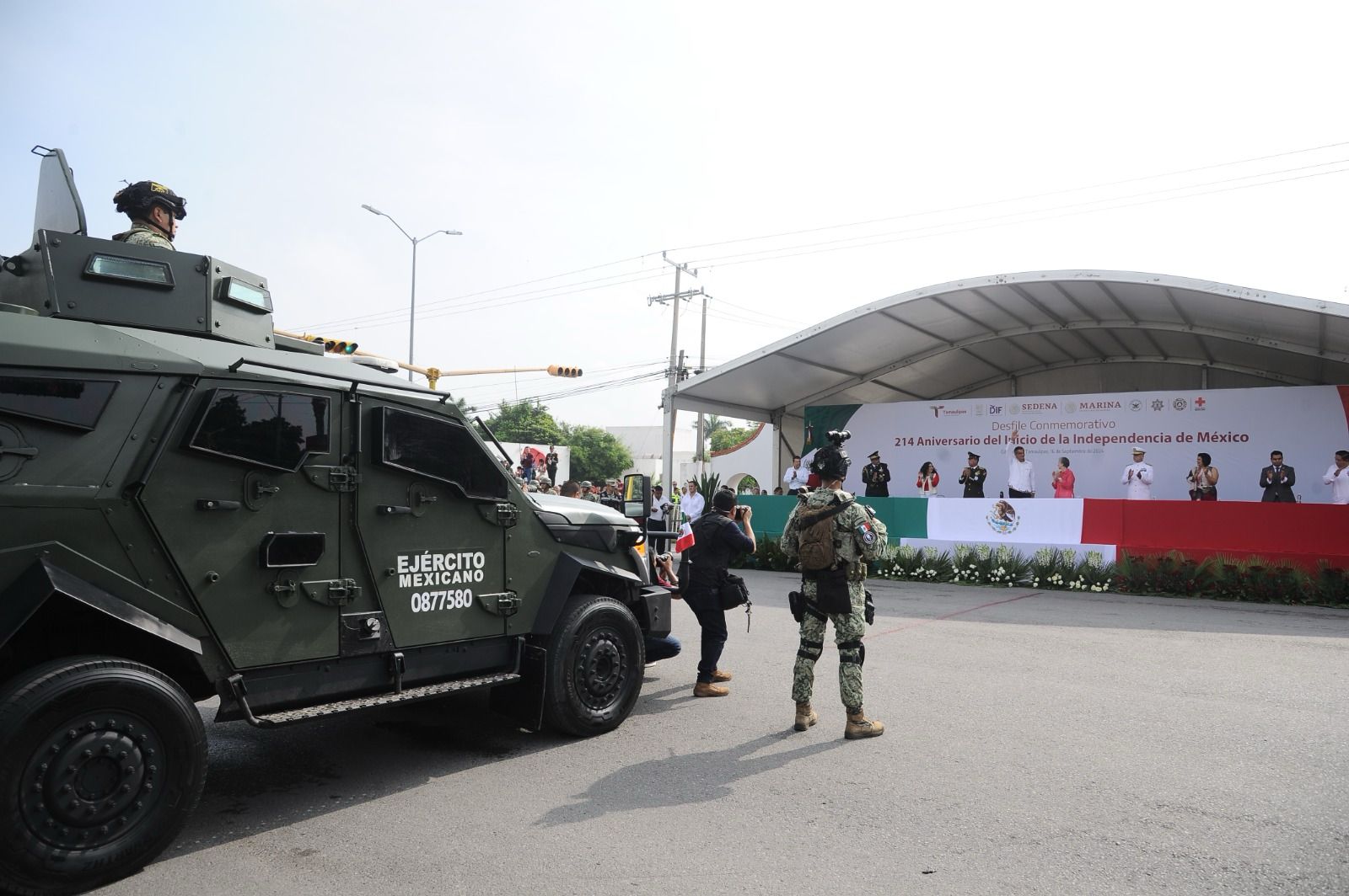 El reporte del desfile en ciudad Victoria fue con saldo blanco.