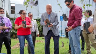 Integrantes de la Secretaría de Desarrollo Energético participaron en la reforestación del Hospital General de Ciudad Victoria "Dr. Norberto Treviño Zapata".