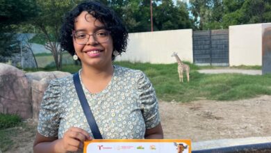 Ana Sofía Gómez Fortuna ganó el concurso “Ponle nombre al jirafito” con el nombre de “Asani”.