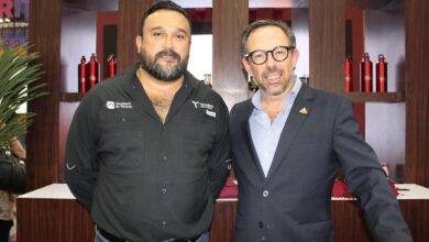 Benjamín Hernández Rodríguez, Secretario de Turismo en Tamaulipas y Michel Wohlmuth, presidente del Comité Mexicano de la Industria de Reuniones (COMIR).