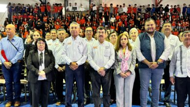 Dámaso Anaya Alvarado, presidió la ceremonia conmemorativa del 62 aniversario de la Unidad Académica Multidisciplinaria Valle Hermoso.