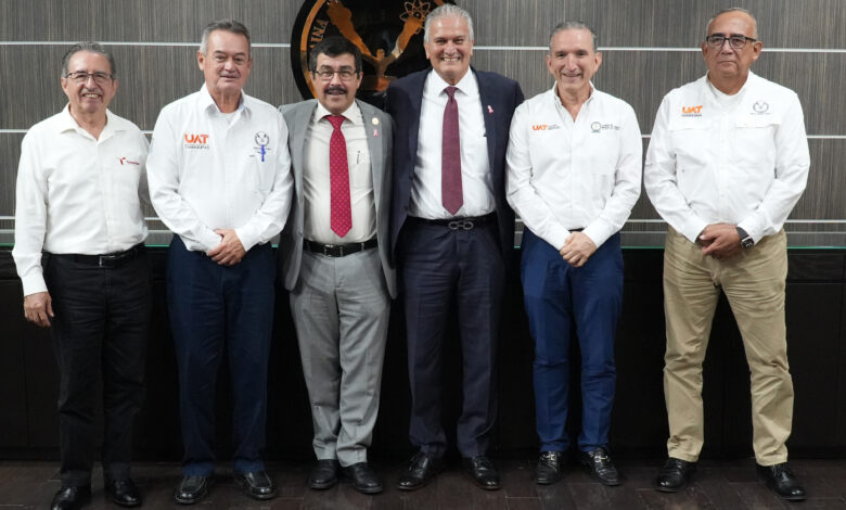 La UAT y Secretaría de Salud, estrechan la colaboración para dar seguimiento a las acciones que contribuyan al mejoramiento de la formación profesional en el campo de la salud.