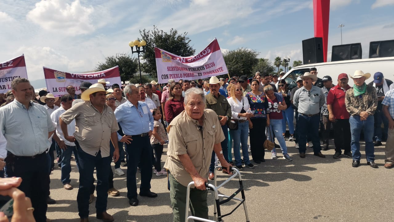 Octavio Leal Moncada, líder moral de la columna cívica "Pedro J. Méndez".