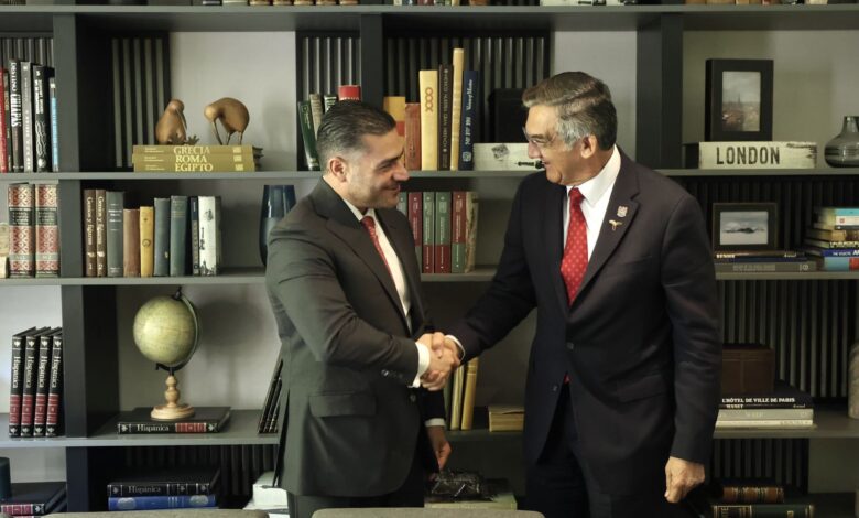 El funcionario federal, quien ofreció todo el respaldo federal al mandatario estatal, en su decidido propósito de construir la paz en Tamaulipas.