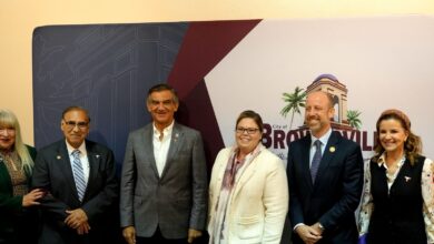 El Gobernador tamaulipeco asistió a la reunión binacional de trabajo convocada por la cónsul general de Estados Unidos en Matamoros, Brianna Powers, junto con los alcaldes y alcaldesas del Valle de Texas