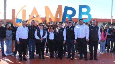 El Rector Dámaso Anaya, hizo un recorrido por la Expo Académica 2024, acompañado por la directora de la UAM-Río Bravo, Rita Miranda Olaya.