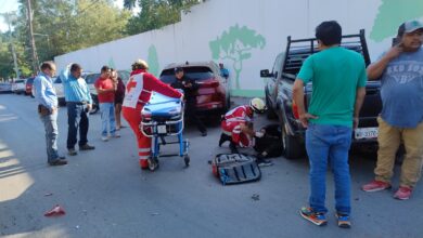 motociclista accidente en Ciudad Victoria