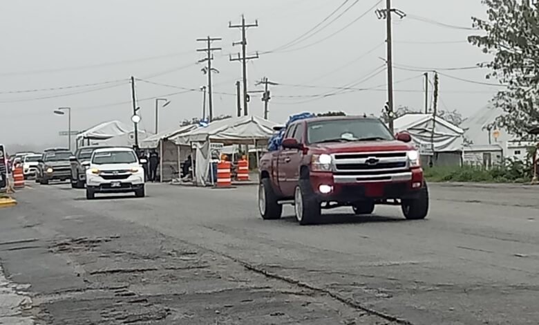 La caravana de paisanos va con destino a San Luis Potosí.