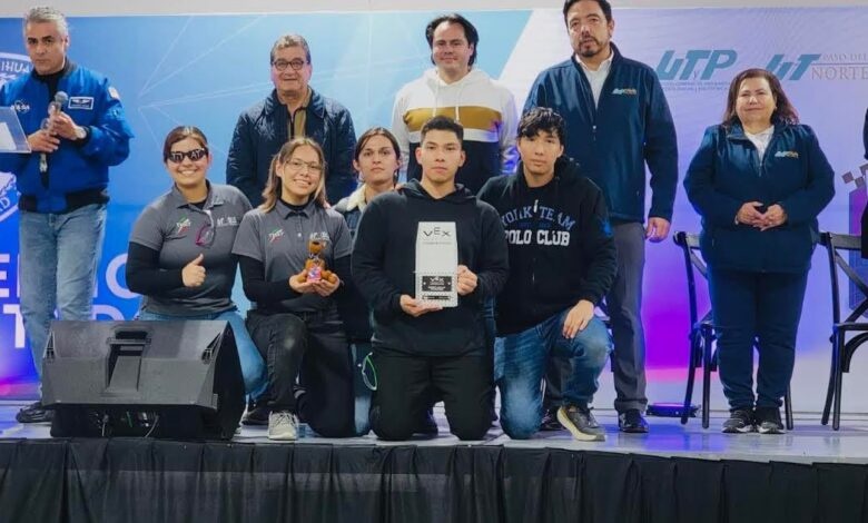 Equipo de robótica (TMAT) de la Universidad Tecnológica de Matamoros.