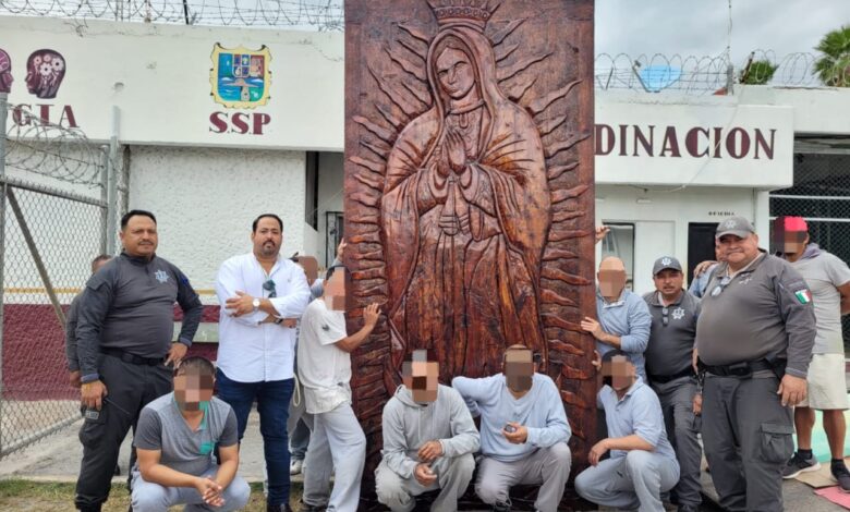 La imagen de la Virgen de Guadalupe labrada en madera fue donada a la Diócesis de Matamoros.
