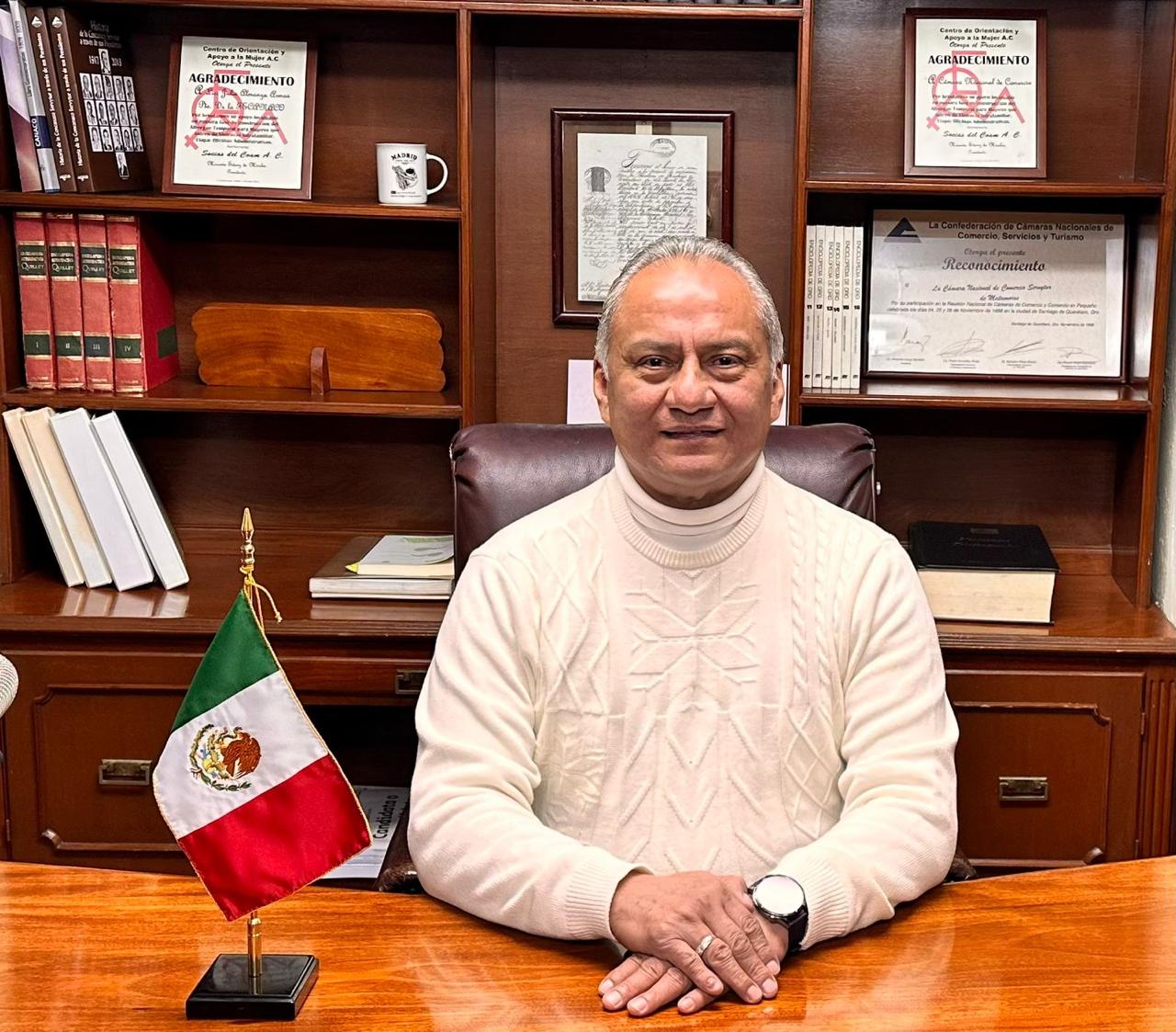 Abraham Rodríguez Padrón, presidente de la Canaco en Matamoros.