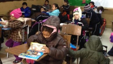 frio en escuelas