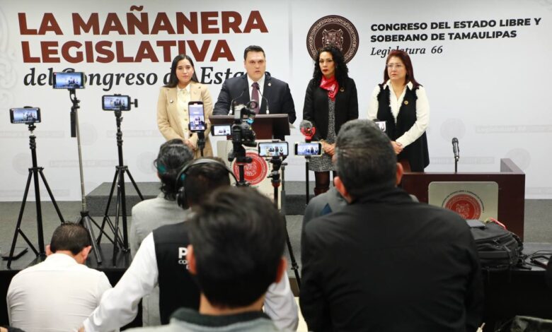 conferencias mañaneras en el Congreso de Tamaulipas
