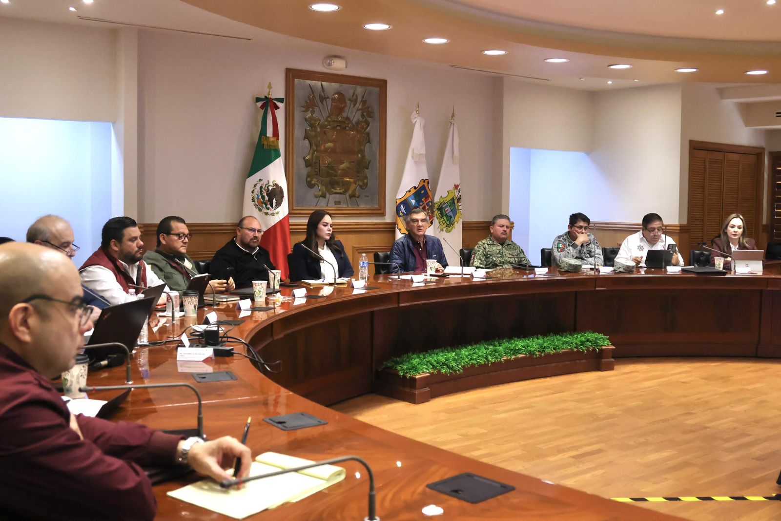 Por la mañana presidió la Mesa de Coordinación para la Construcción de Paz.
