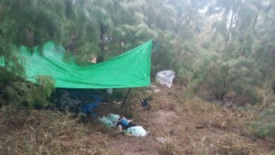 El narcocampamento se ubicó en la isla llamada "Los Castores", en Los Guerra.