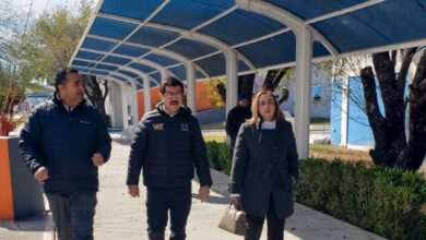 Dámaso Anaya Alvarado, visitó la Facultad de Comercio, Administración y Ciencias Sociales Nuevo Laredo, donde supervisó el refugio temporal habilitado para apoyar a las personas ante las bajas temperaturas.