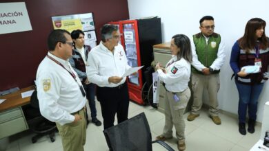 Acompañado por el subsecretario de la SSPC, Omar Reyes Colmenares, el gobernador de Tamaulipas constató avances del Centro de Atención.