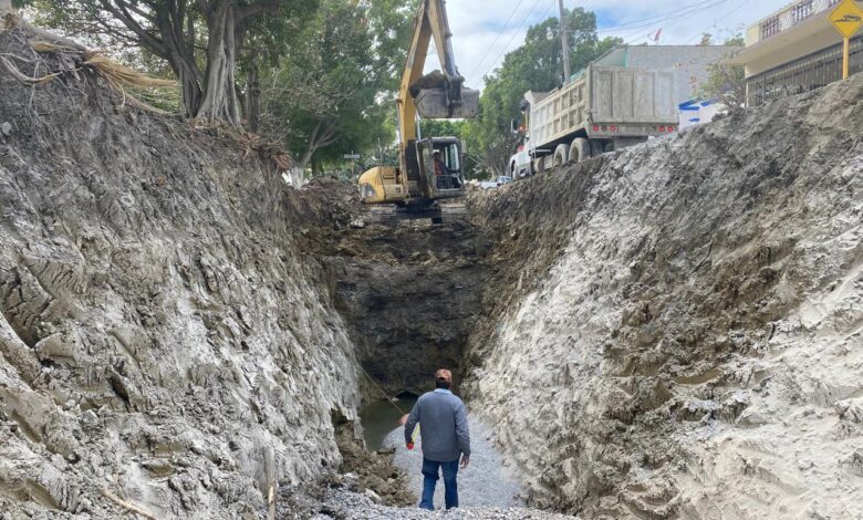 Se invierten 11 millones de pesos en la rehabilitación de sistemas de drenaje en distintos puntos del municipio de El Mante.