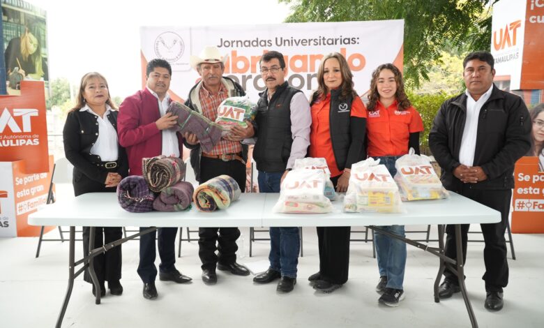El Rector Dámaso Anaya Alvarado, inauguró en el municipio las Jornadas Universitarias “Abrigando Corazones”.