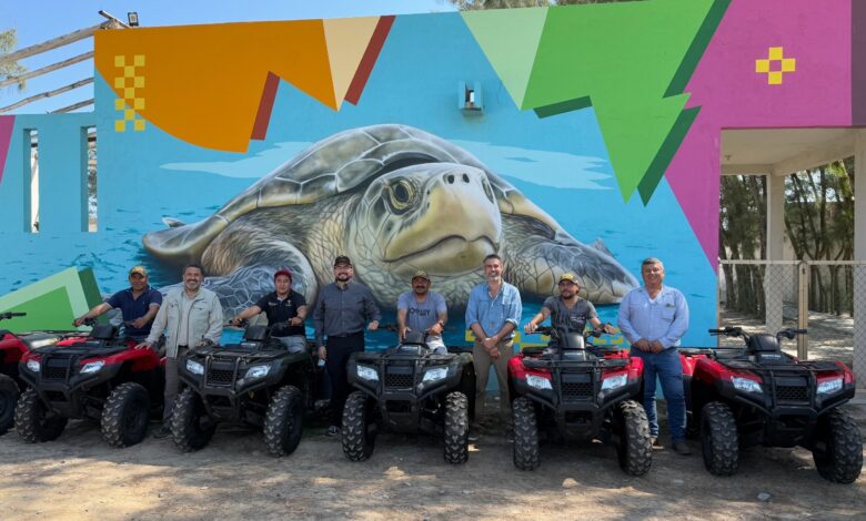 Se cuenta con 14 nuevas cuatrimotos para monitorear y vigilar los campos tortugueros.