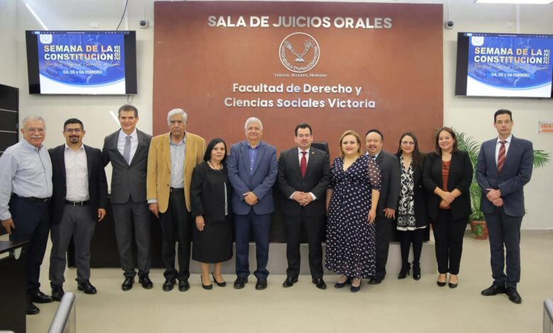 La Facultad de Derecho y Ciencias Sociales Victoria (FDCSV) de la Universidad Autónoma de Tamaulipas (UAT) llevó a cabo la Semana de la Constitución "Gonzalo Higinio Carrillo de León".