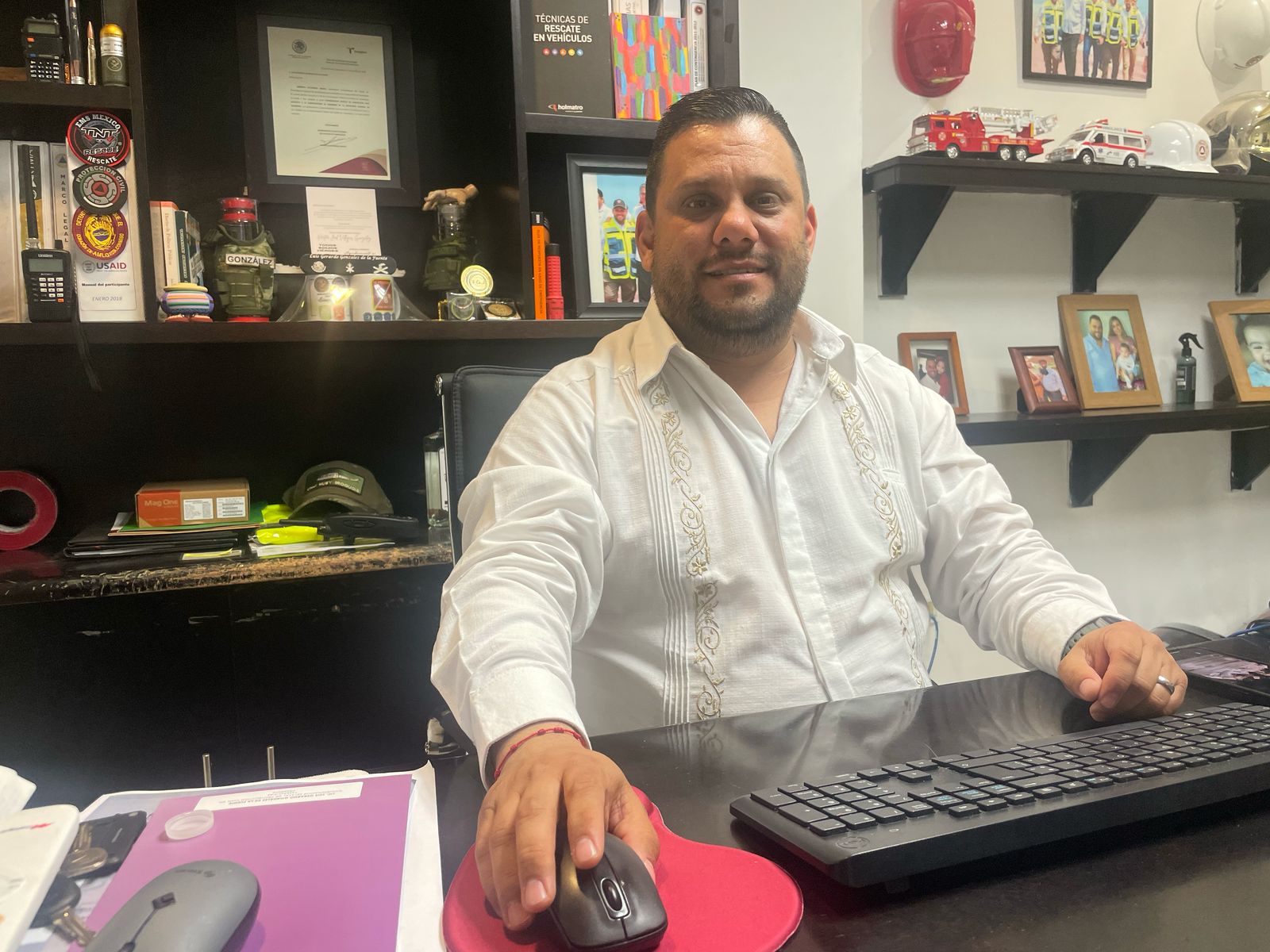 Luis Gerardo González de la Fuente, Coordinador de Protección Civil en Tamaulipas.